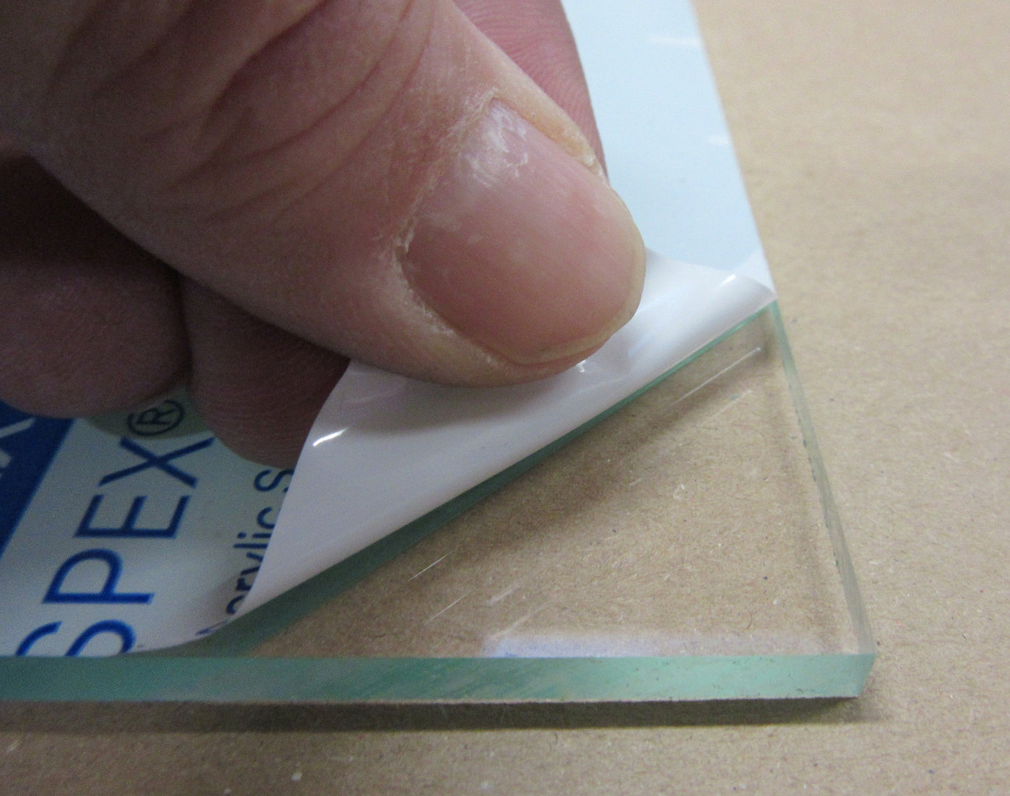 Acryl XT Platte 5mm Zuschnitt 500 x 294mm Kunststoffglas Acrylglas transparent