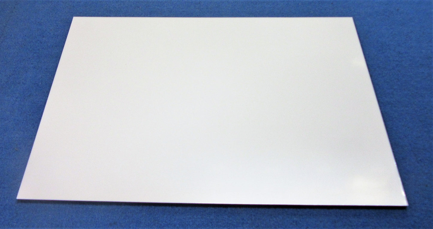 Alu-Verbundplatte 3mm weiß Zuschnitt DIN A3 420 x 297mm Werbeschild Firmenschild