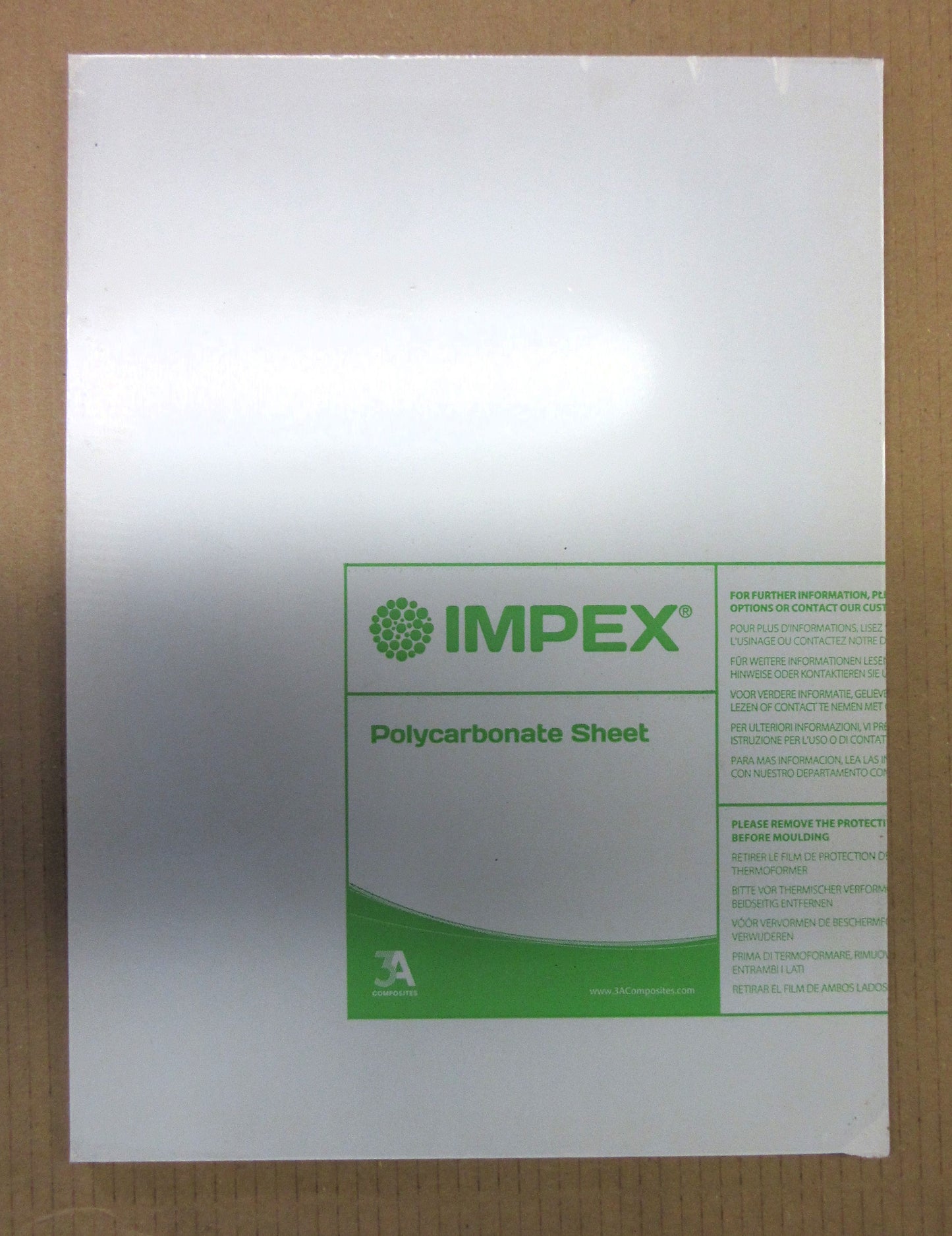 PC Platte 8mm Zuschnitt 426 x 275mm Kunststoffglas Bronze Polycarbonat IMPEX®