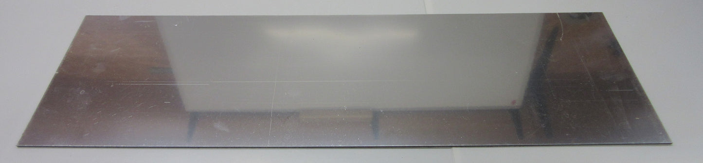 Alu-Verbundplatte 3 mm Spiegel Innen und Außeneinsatz Zuschnitt 673 x 215mm