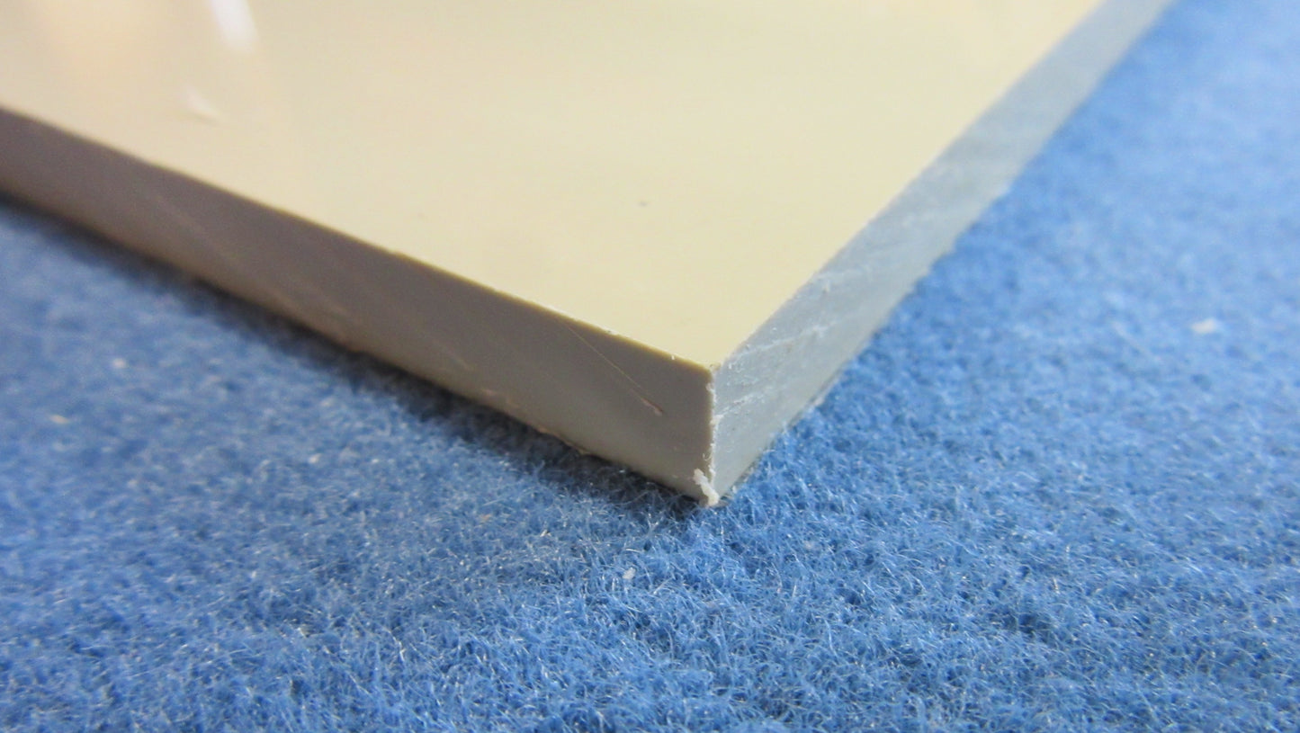 PP-H AlphaPlus® Platte 12mm Grau 805 x 495mm Vollmaterial Kunststoff