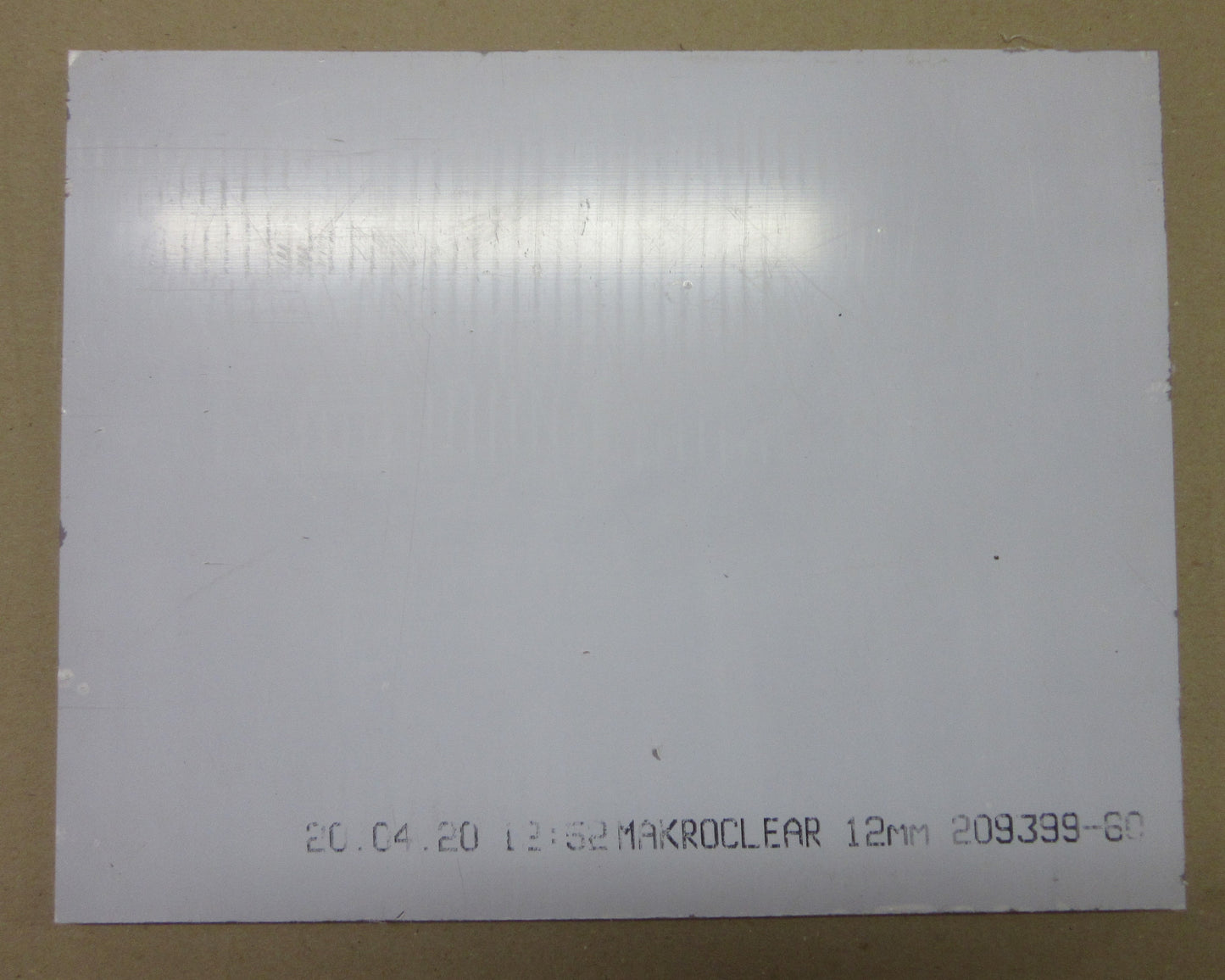PC Platte 12mm Zuschnitt 325 x 254mm Kunststoffglas transparent Polycarbonat