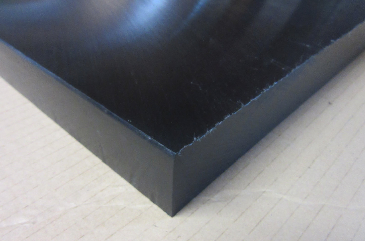 PE HD-1000 UHMW Platte 30mm Schwarz 494 x 494mm Vollmaterial Techn. Kunststoff