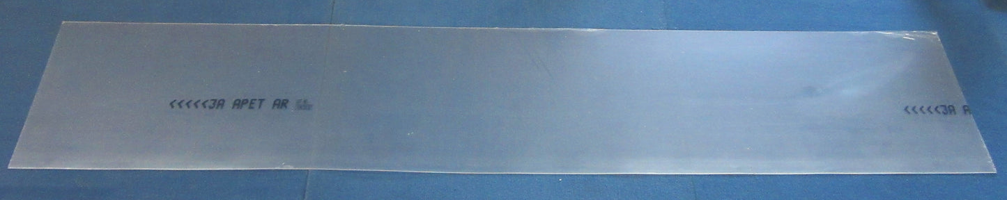 PET-A Lumex® Folie Platte 0,9mm Zuschnitt 1300 x 241mm farblos AR Transparent