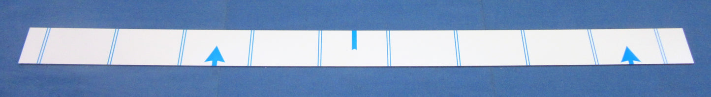 Alu-Verbundplatte 3mm weiß Zuschnitt 1250 x 75mm, Deckschicht 0,3mm DIBOND®