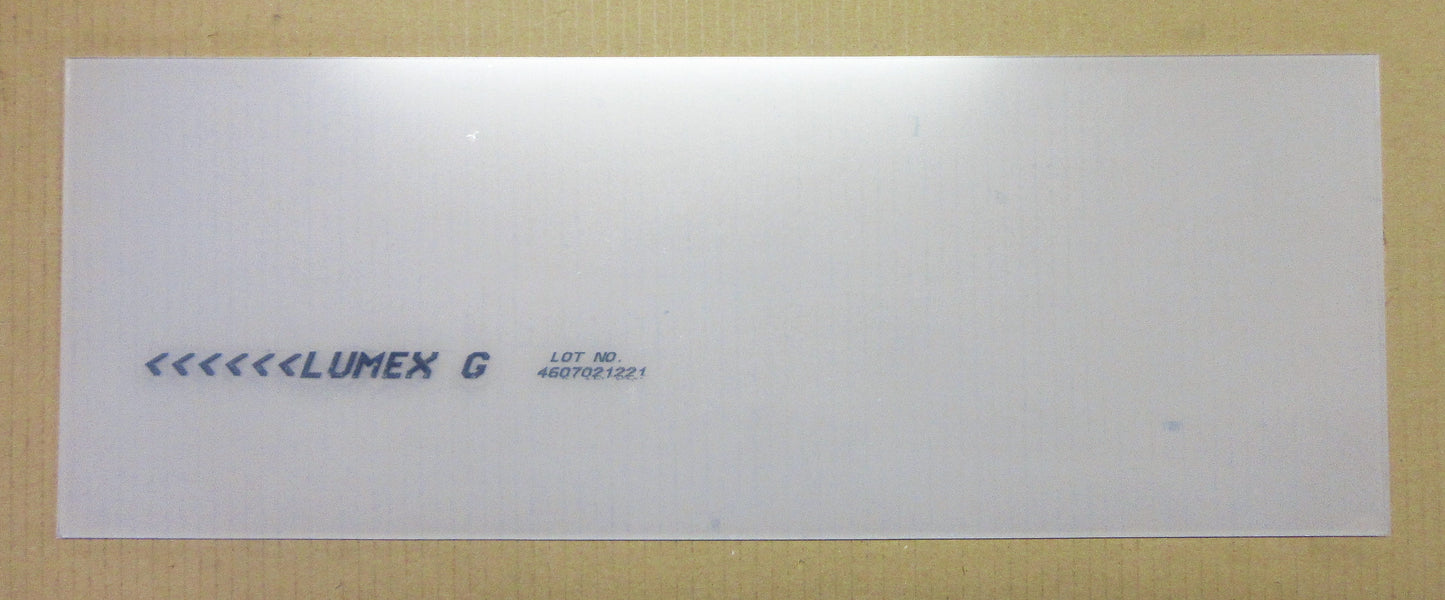 PET-G Lumex® Platte 3mm Zuschnitt 725 x 258mm Kunststoffglas transparent