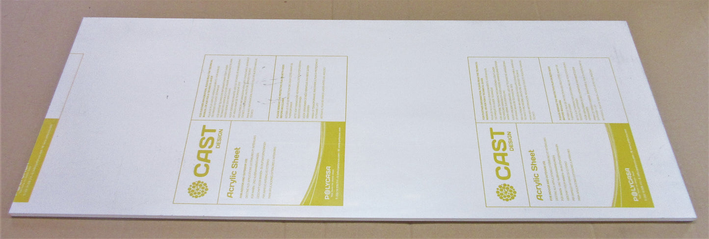 Acryl GS-Platte 8mm 779 x 311mm Cast Design Kunststoffglas, Polycasa, Acrylglas