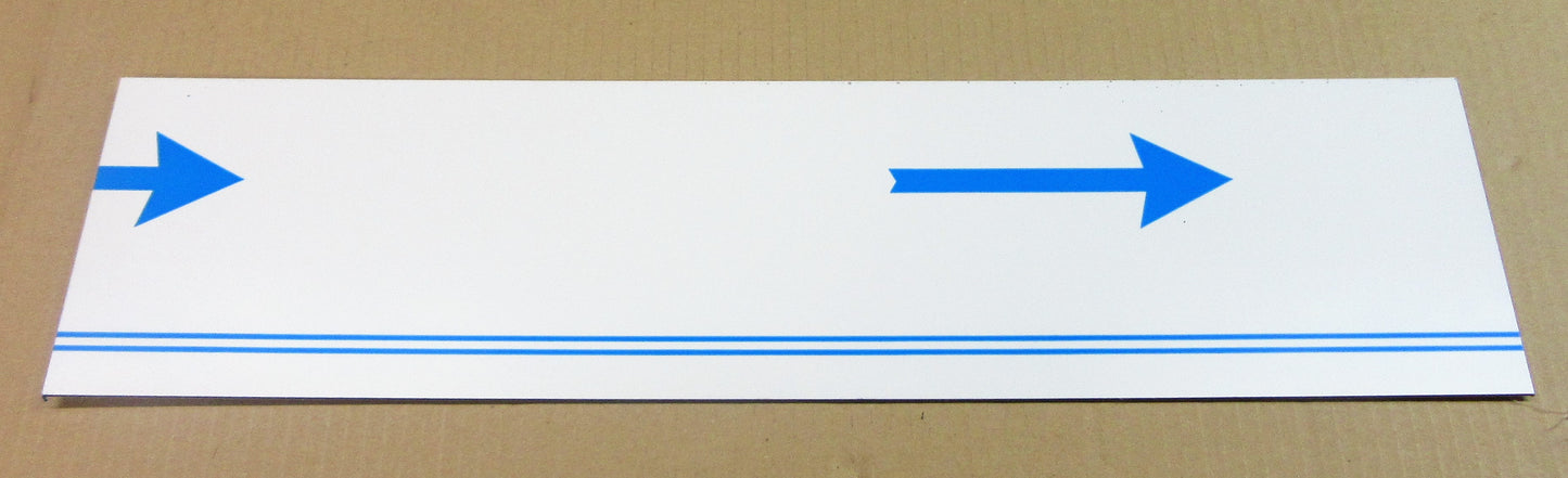 Alu-Verbundplatte 2mm weiß Zuschnitt 500 x 115mm, Deckschicht 0,25mm DIBOND®