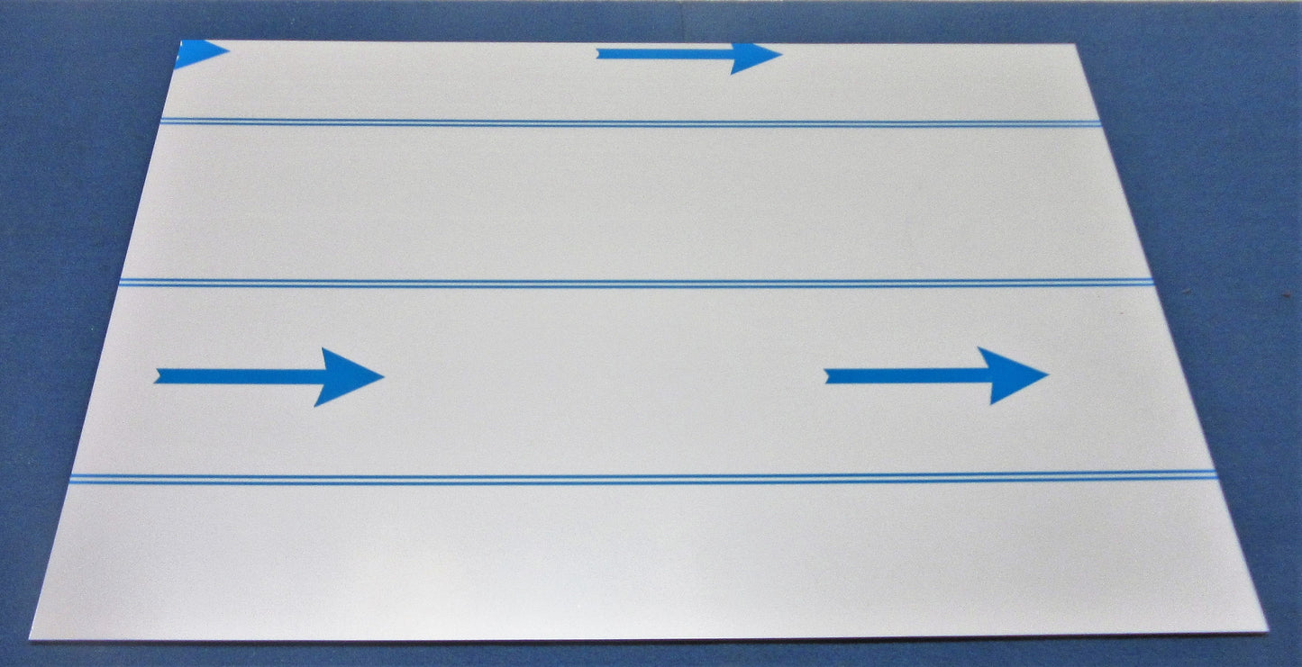 Alu-Verbundplatte 2mm weiß Zuschnitt 417 x 297mm, Deckschicht 0,25mm DIBOND®