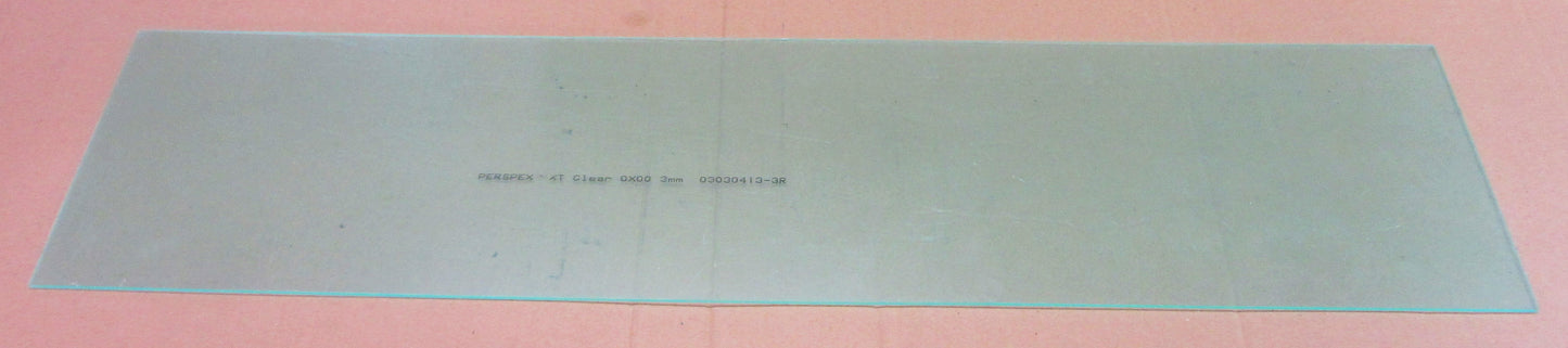 Acryl XT Platte 3mm Zuschnitt 875 x 205mm Kunststoffglas Transparent, Acrylglas