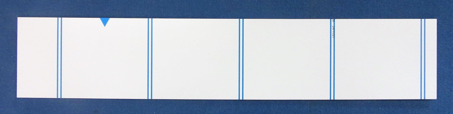 Alu-Verbundplatte 3mm weiß Zuschnitt 600 x 116mm, Deckschicht 0,3mm DIBOND®