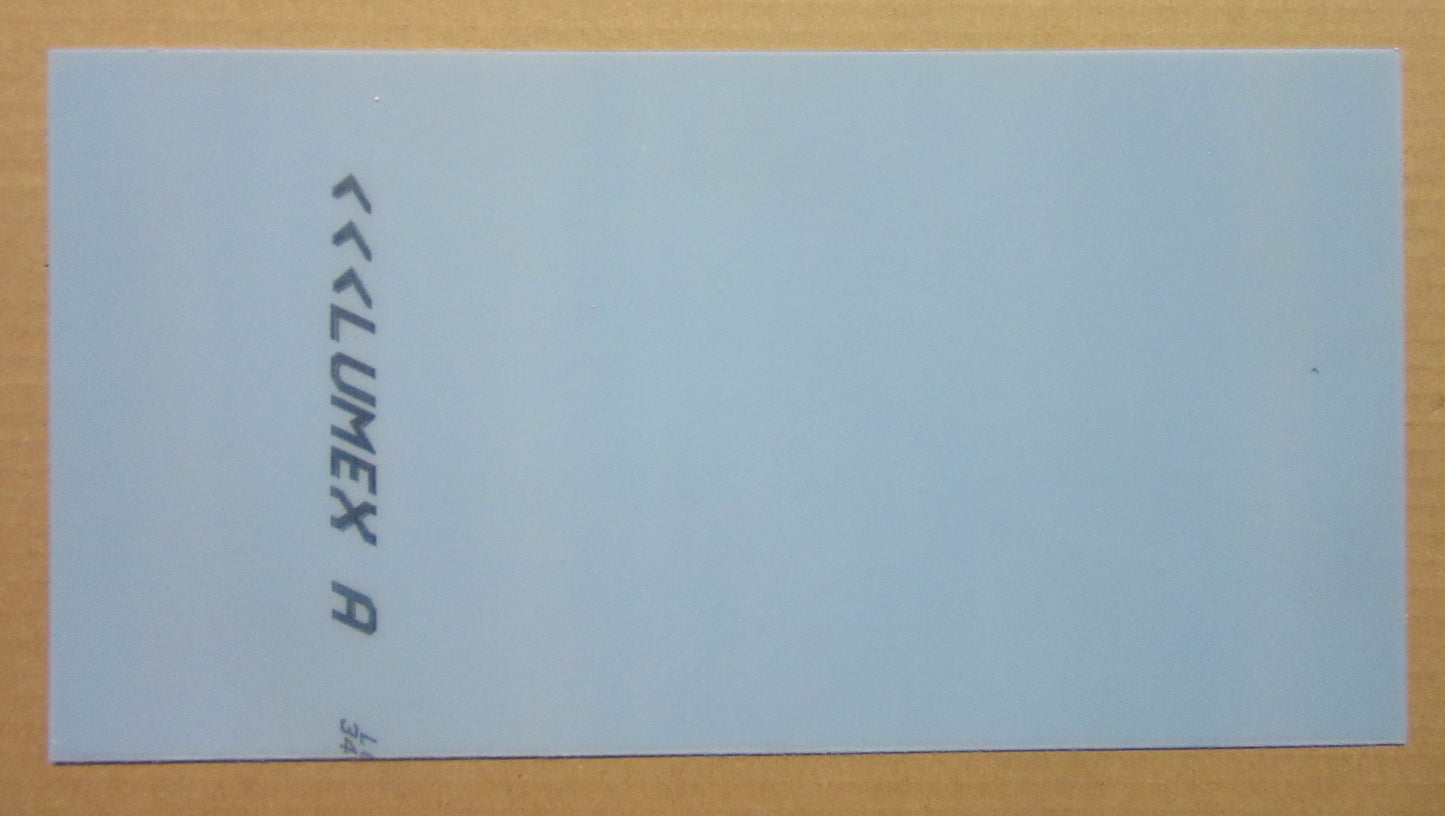PET-A Lumex® Platte 0,8mm Zuschnitt 314 x 163mm farblos klar - Tiefziehmaterial