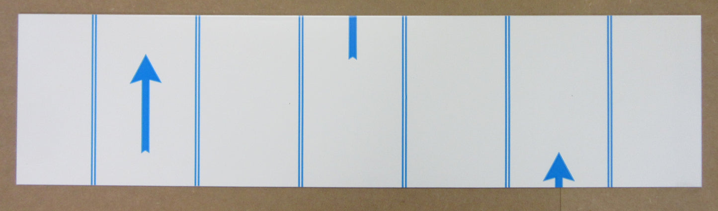 Alu-Verbundplatte 4mm weiß Zuschnitt 855 x 191mm, Deckschicht 0,3mm DIBOND®