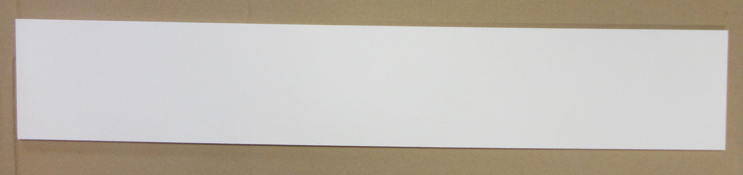 PVC Hartschaumplatte 6mm Zuschnitt weiß ca. 870 x 142mm Kunststoff Platte