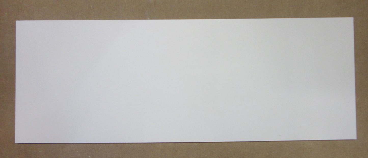 PVC Hartschaumplatte 6mm Zuschnitt weiß 463 x 168mm Kunststoff Platte