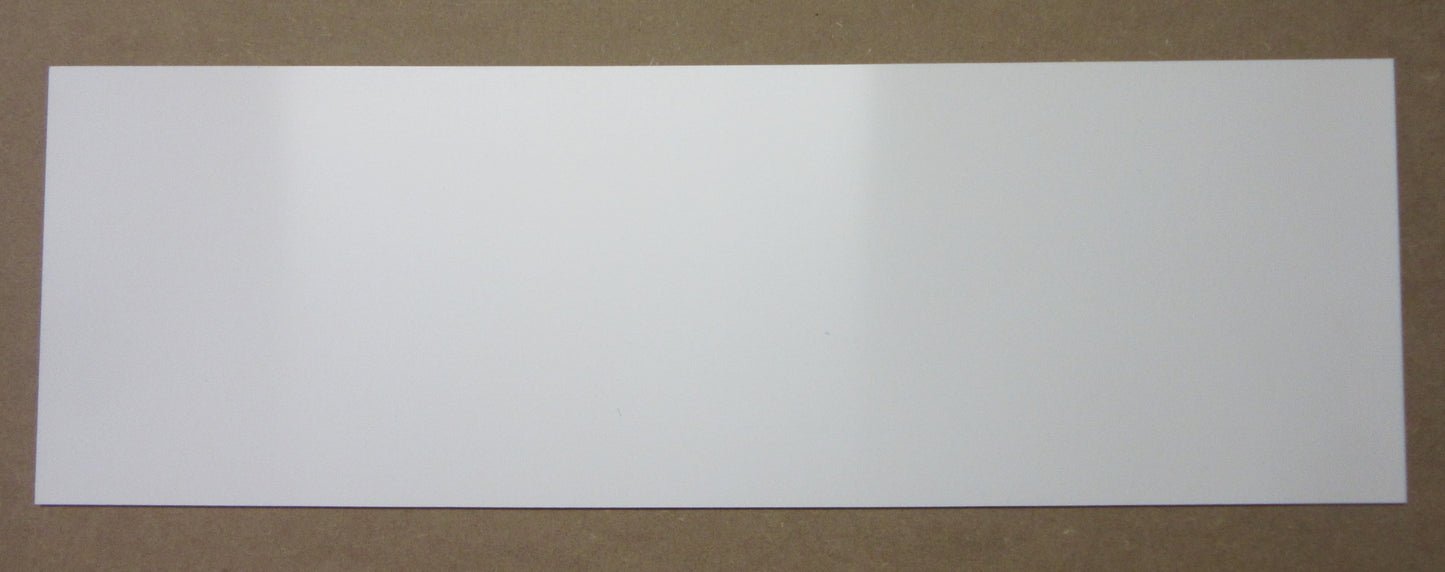 PVC-CAW Platte 4mm Weiß Zuschnitt 610 x 198mm - PVC Hartplatte Kunststoff