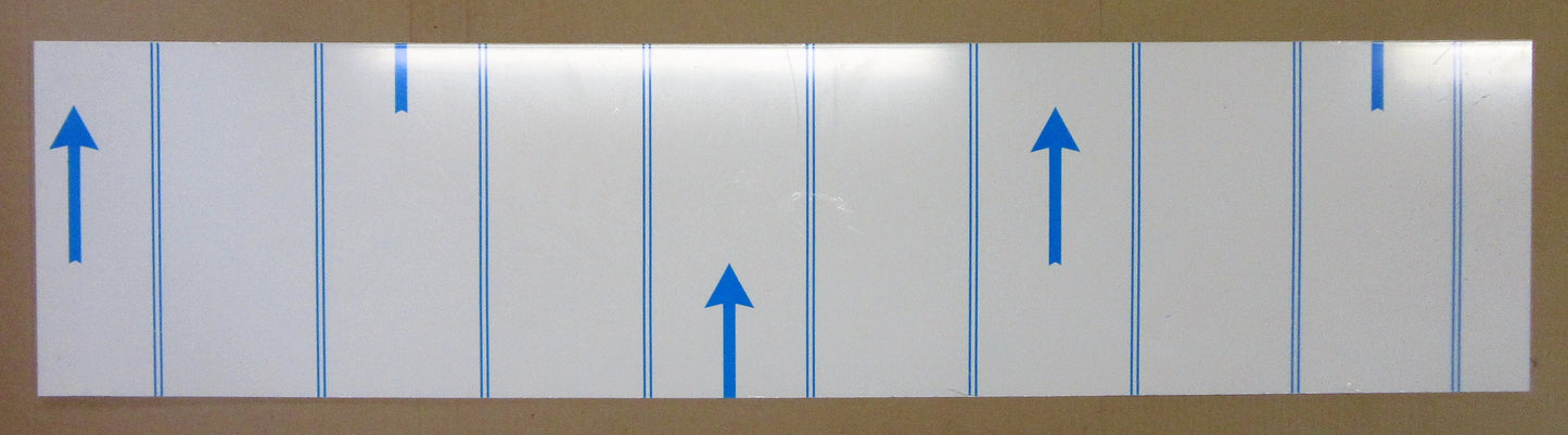 Alu-Verbundplatte 3mm weiß Zuschnitt 1190 x 279mm, Deckschicht 0,3mm DIBOND®