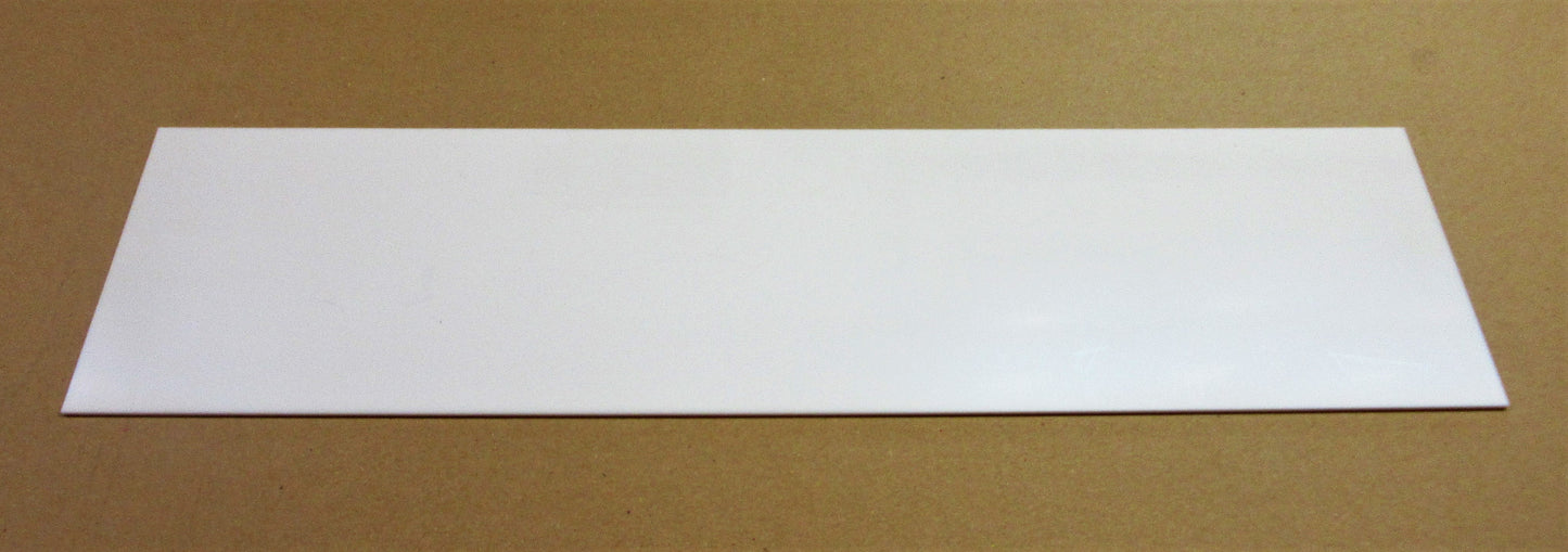 Acryl XT-Platte 2mm Zuschnitt 512 x 135mm 026 Opal weiß PMMA Kunststoffglas