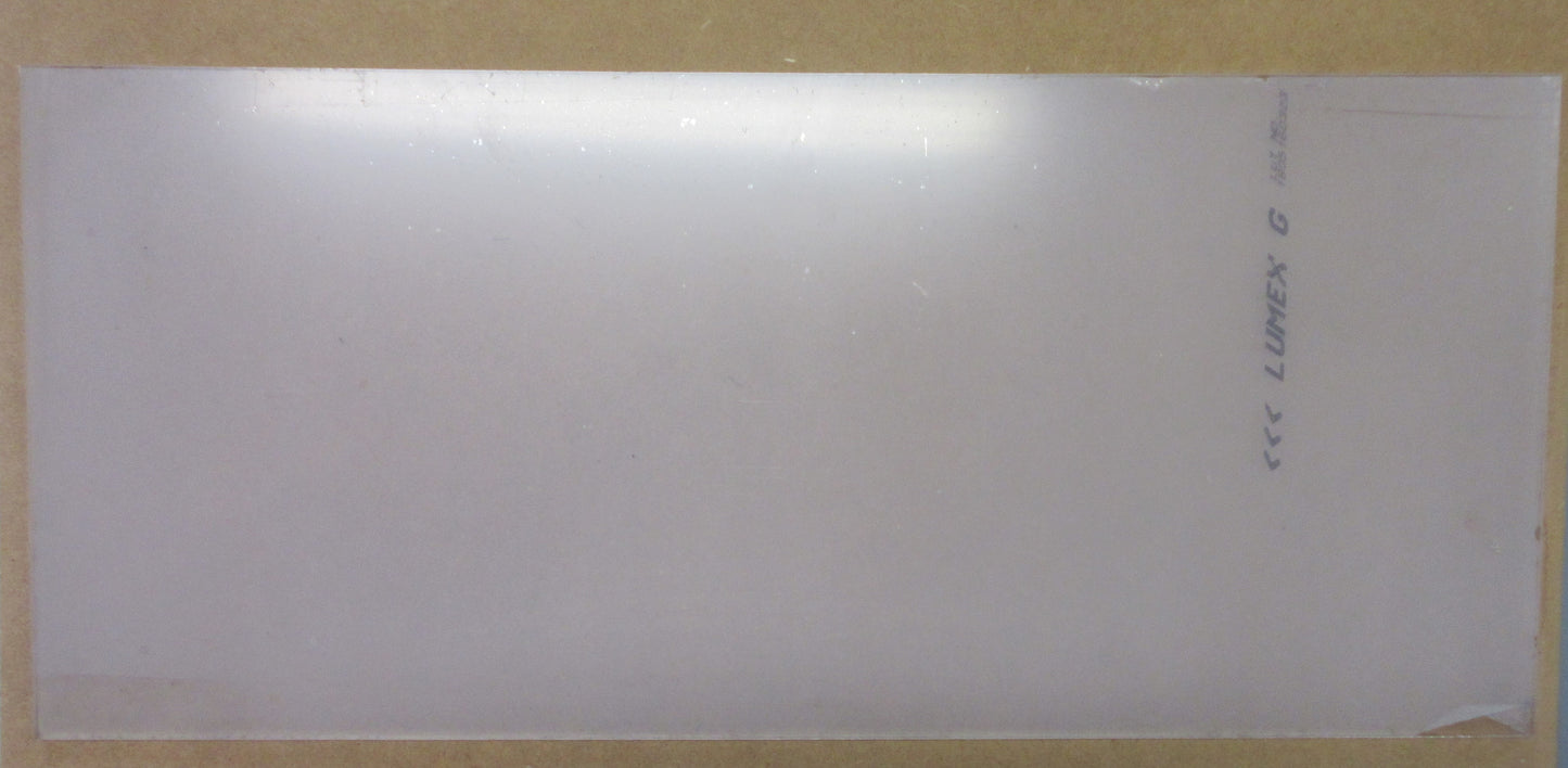 PET-G Lumex® Platte 6mm Zuschnitt 688 x 303mm Kunststoffglas transparent