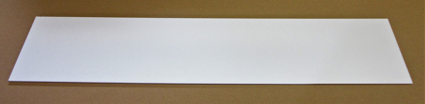 PVC Hartschaumplatte 6mm Zuschnitt weiß 622 x 164mm Simopor S Kunststoff Platte