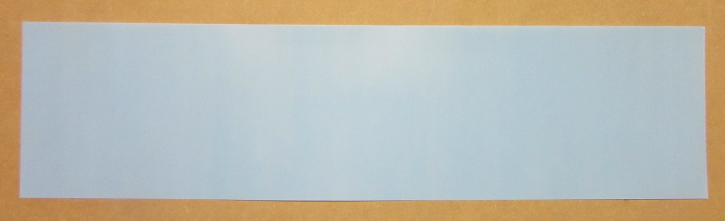 PET-A Lumex® Platte 0,8mm Zuschnitt 794 x 200mm farblos Transp. Tiefziehmaterial