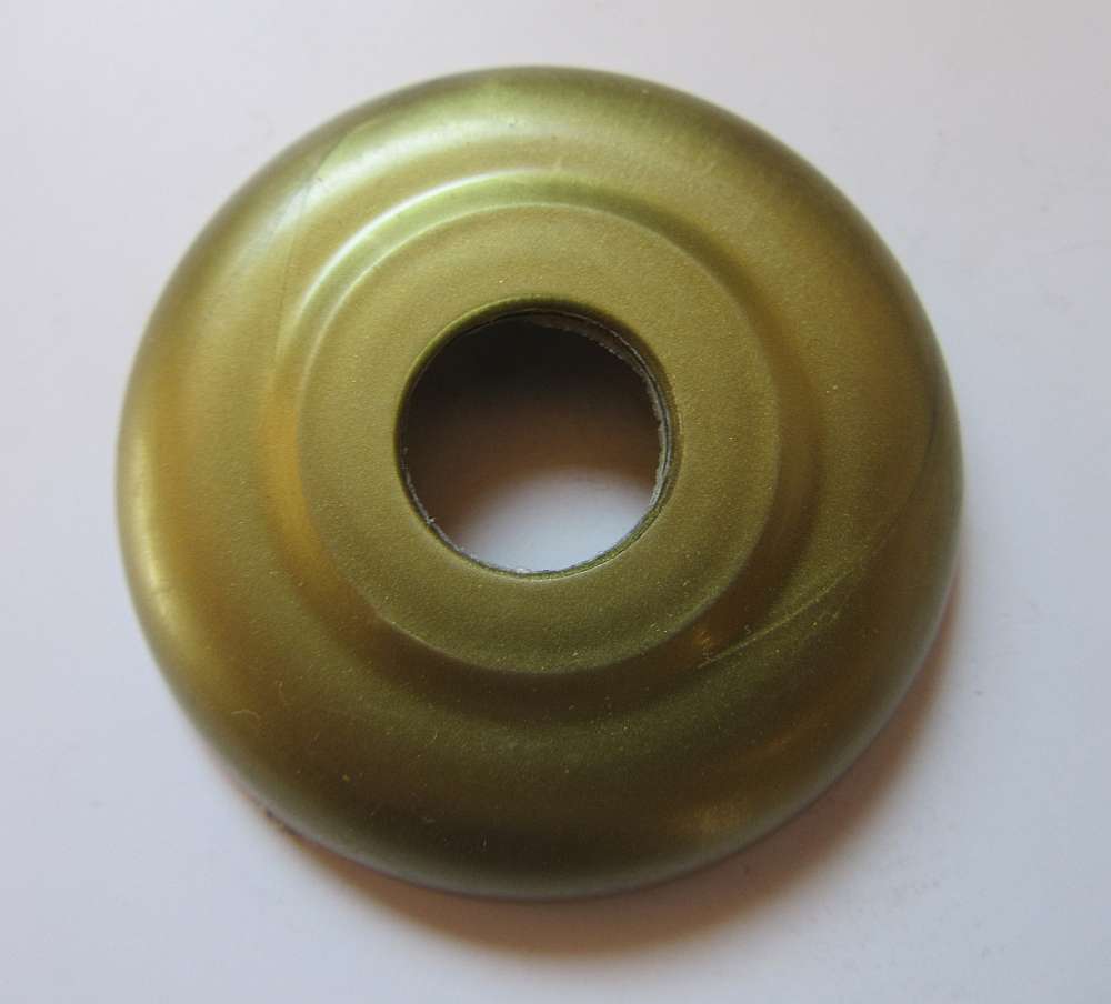 Rosetten 50mm, Loch 16mm Kunststoff Gold – Rund