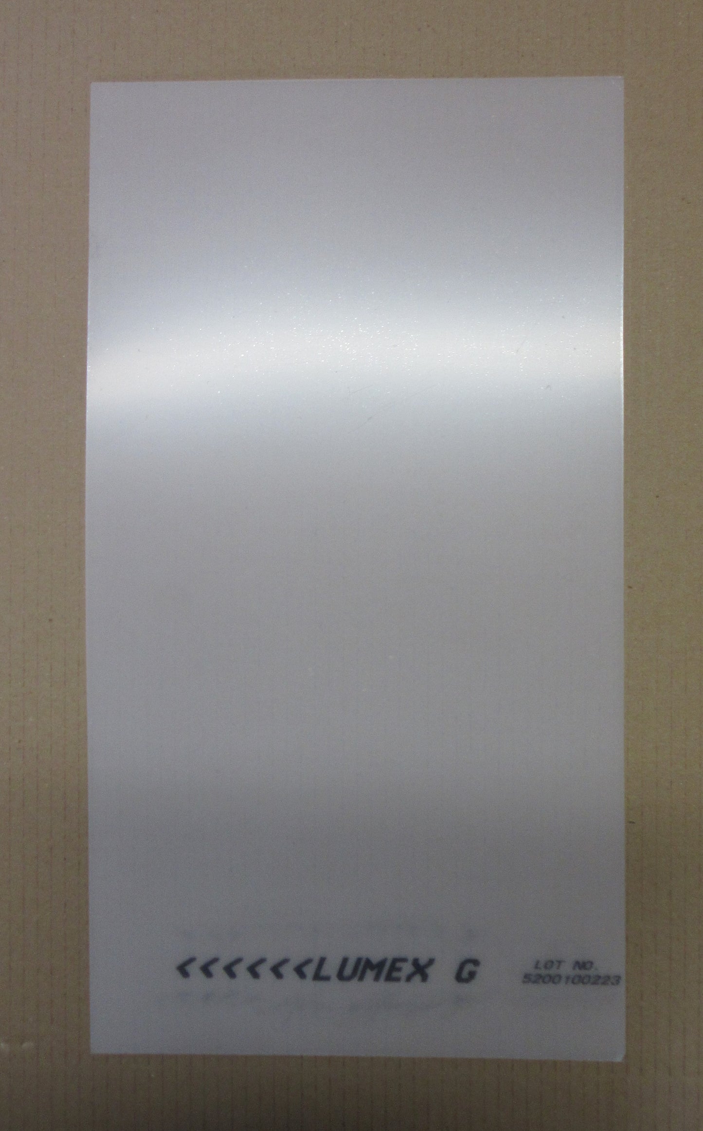 PET-G Lumex® Folie - Platte 0,9mm Tiefziehmaterial 450 x 246mm Kunststoffglas klar
