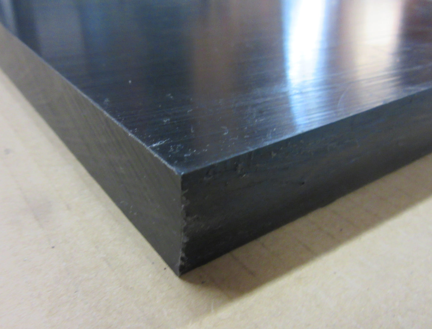PE HD-500 Platte 20mm Schwarz 693 x 647mm Vollmaterial Technischer Kunststoff