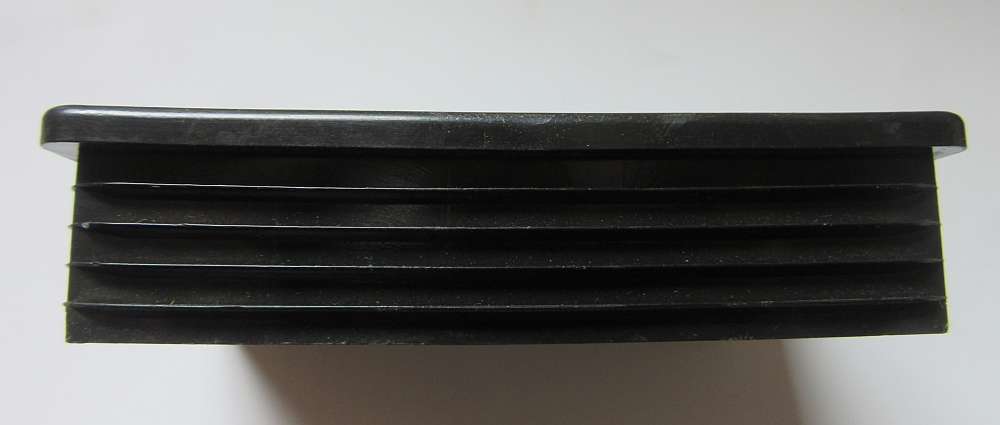 Abdeckkappen Schwarz 120 x 80mm Fußkappen Endkappen PE Lamellenstopfen Kappe