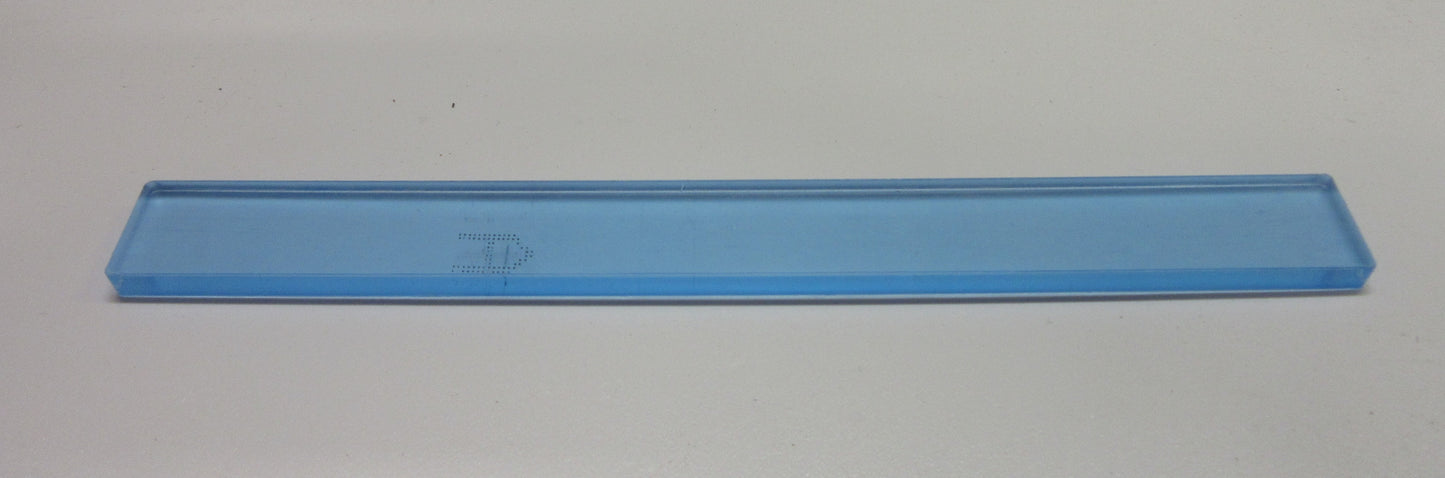 Acryl XT Platte 5mm Zuschnitt 192 x 20mm Kanten poliert Acrylglas-Stäbchen