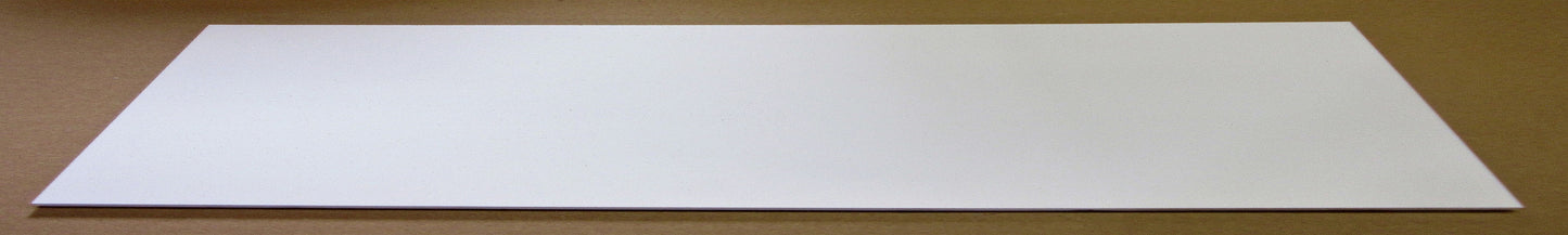 PVC Hartschaumplatte 6mm Zuschnitt weiß 708 x 215mm - Kunststoff Platte