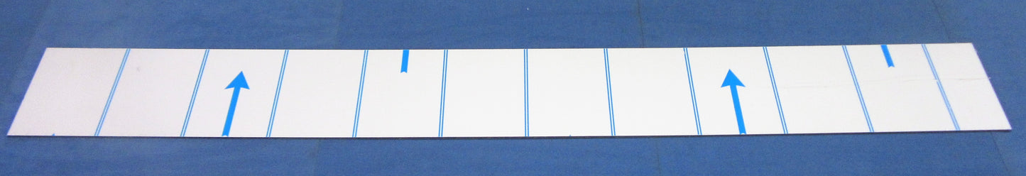 Alu-Verbundplatte 3mm weiß Zuschnitt 1500 x 169mm, Deckschicht 0,3mm DIBOND®
