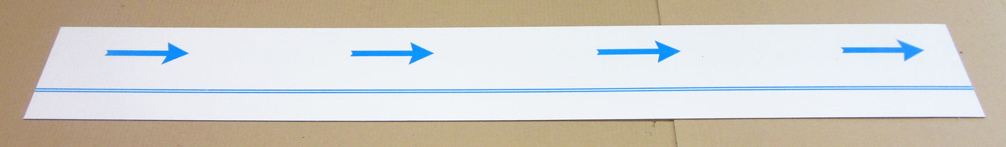 Alu-Verbundplatte 2mm Zuschnitt 1300 x 160mm, Deckschicht 0,25mm in weiß