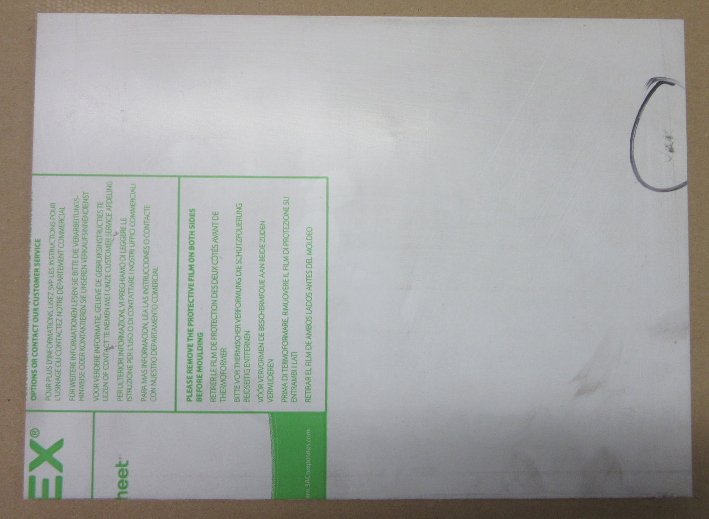 PC Platte 6mm Zuschnitt 297 x 219mm Kunststoffglas klar Polycarbonat IMPEX®