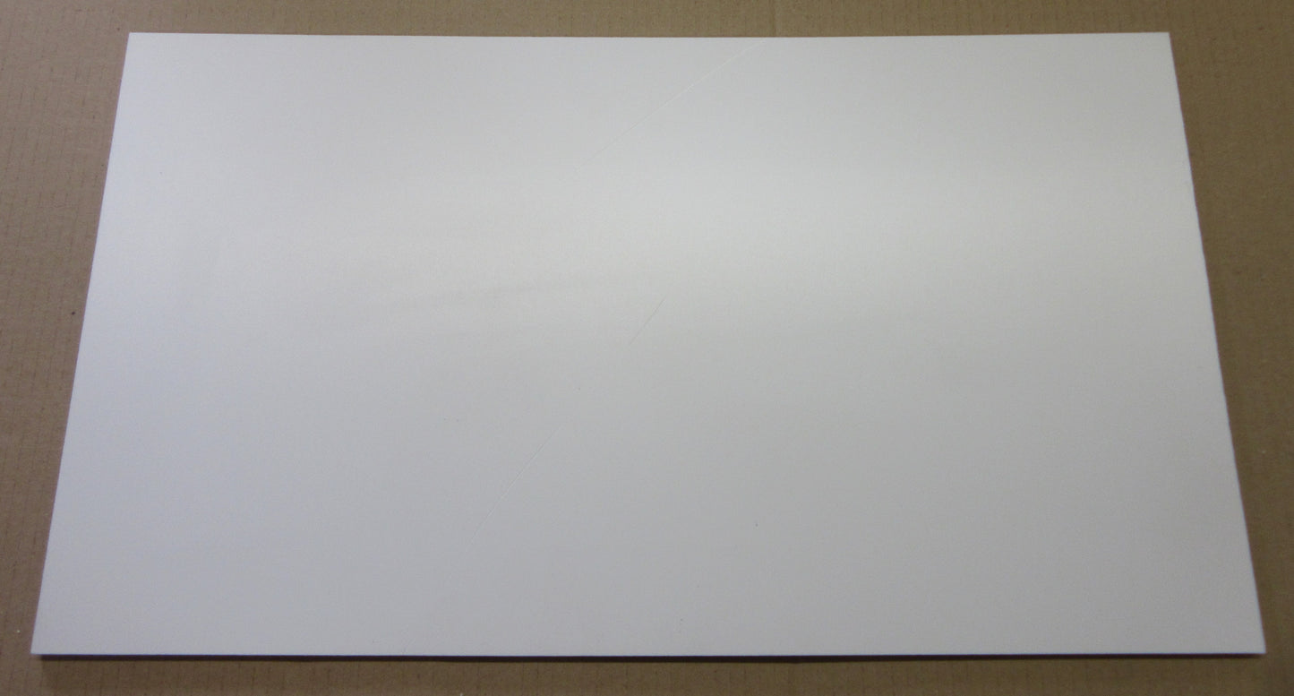 PVC Hartschaumplatte 6mm Zuschnitt weiß 530 x 300 mm - Excel Kunststoff Platte