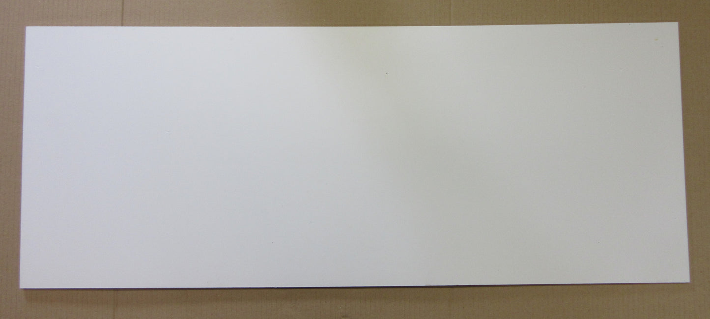 PVC Hartschaumplatte 6mm Zuschnitt weiß 865 x 342 mm - Excel Kunststoff Platte