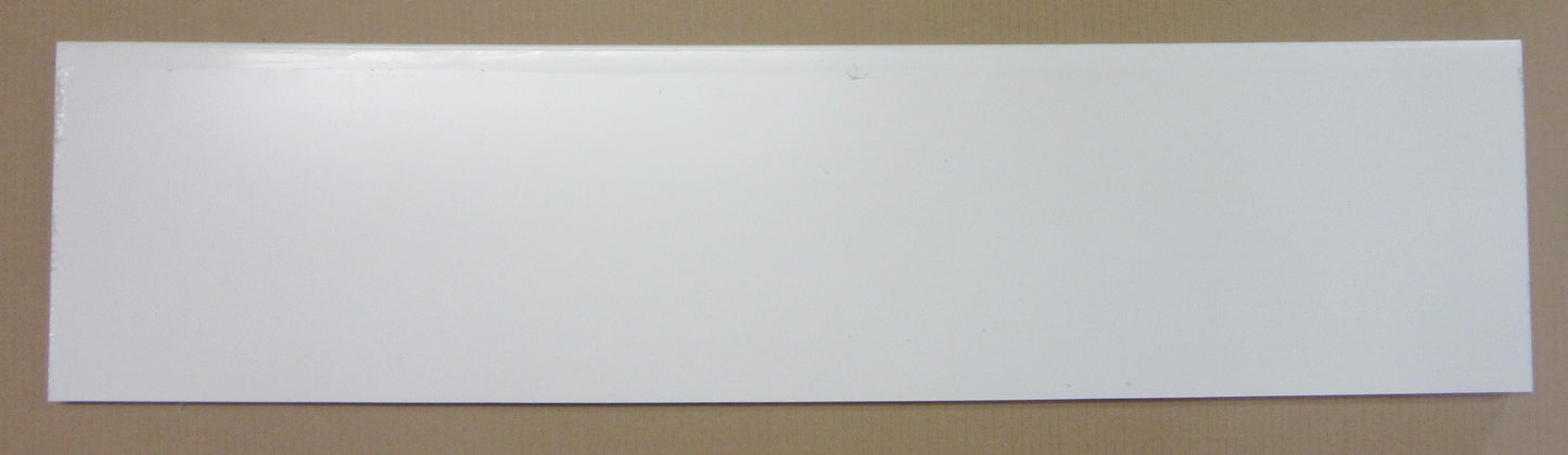 PVC Integralschaumplatte 19mm Zuschnitt weiß 993 x 243mm - Kunststoff Platte