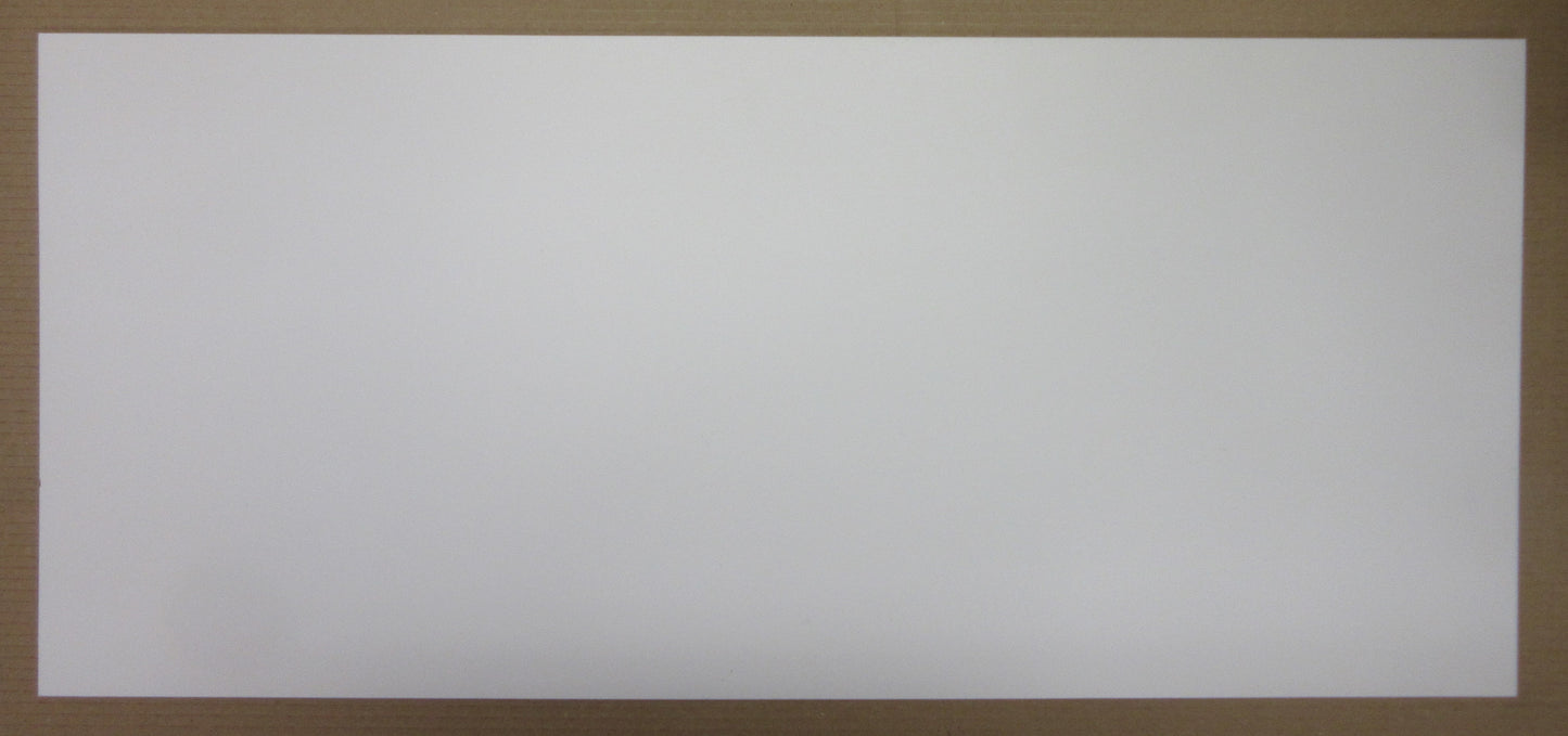 PVC Hartschaumplatte 6mm Zuschnitt hellgrau/Weiß 485 x 228mm Kunststoff Platte