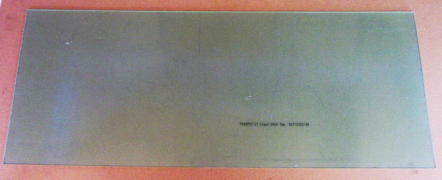 Acryl XT Platte 3mm Zuschnitt 999 x 393 mm Kunststoffglas, Transparent Acrylglas