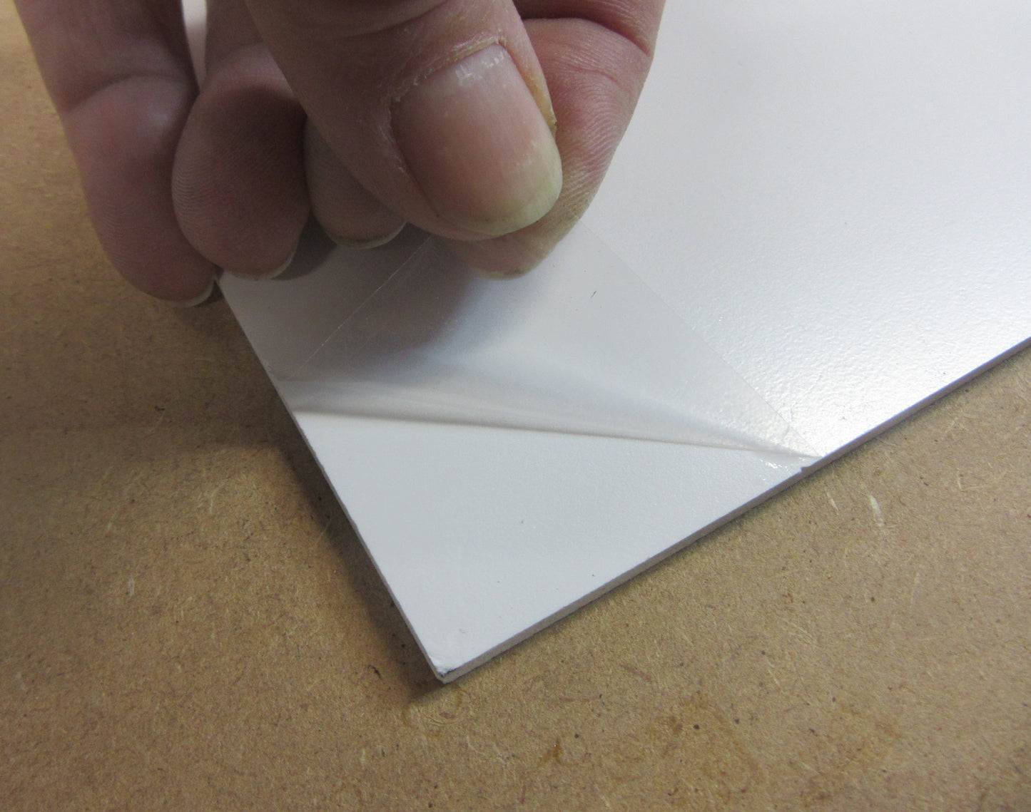 PVC Hartschaumplatte 5mm Zuschnitt weiß 800 x 237mm - KömaPrint® Kunststoffplatte