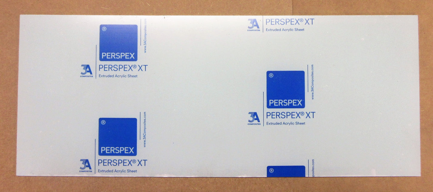 Acryl XT Platte 4mm Zuschnitt 420 x 163mm Kunststoffglas, Transparent, Acrylglas