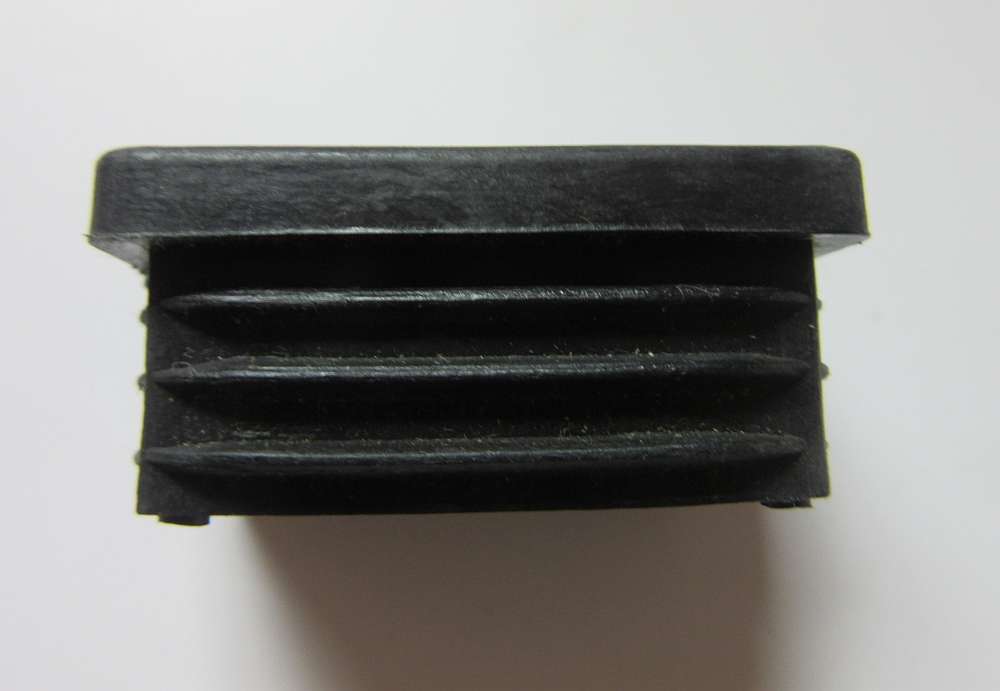 Abdeckkappen Schwarz 40 x 25mm Fußkappen Endkappen Gleiter PE Lamellenstopfen
