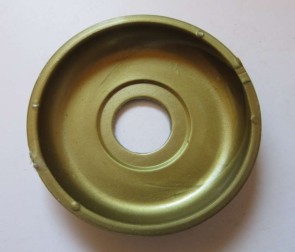 Rosetten 50mm, Loch 16mm Kunststoff Gold – Rund