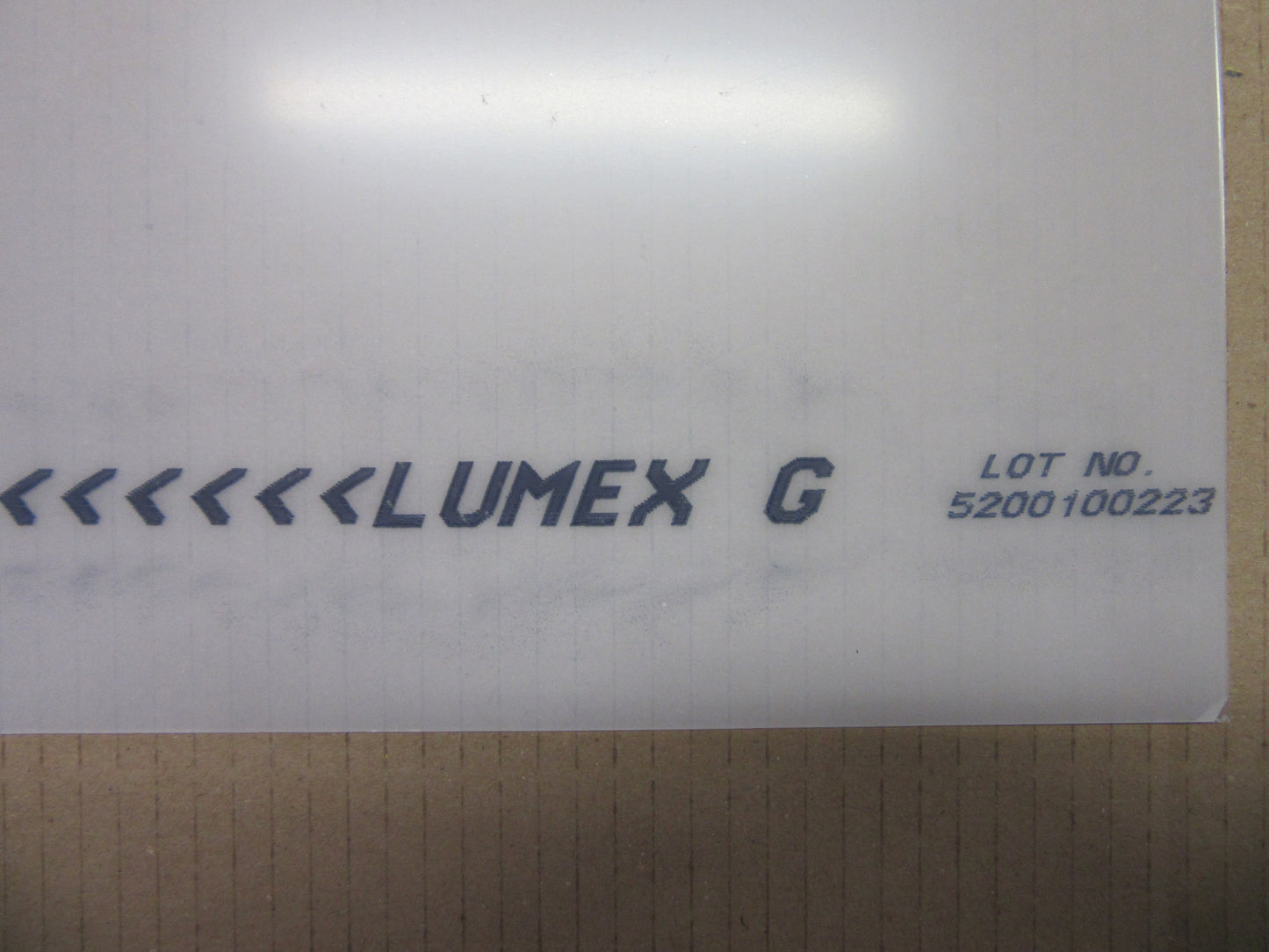 PET-G Lumex® Folie - Platte 0,9mm Tiefziehmaterial 450 x 246mm Kunststoffglas klar