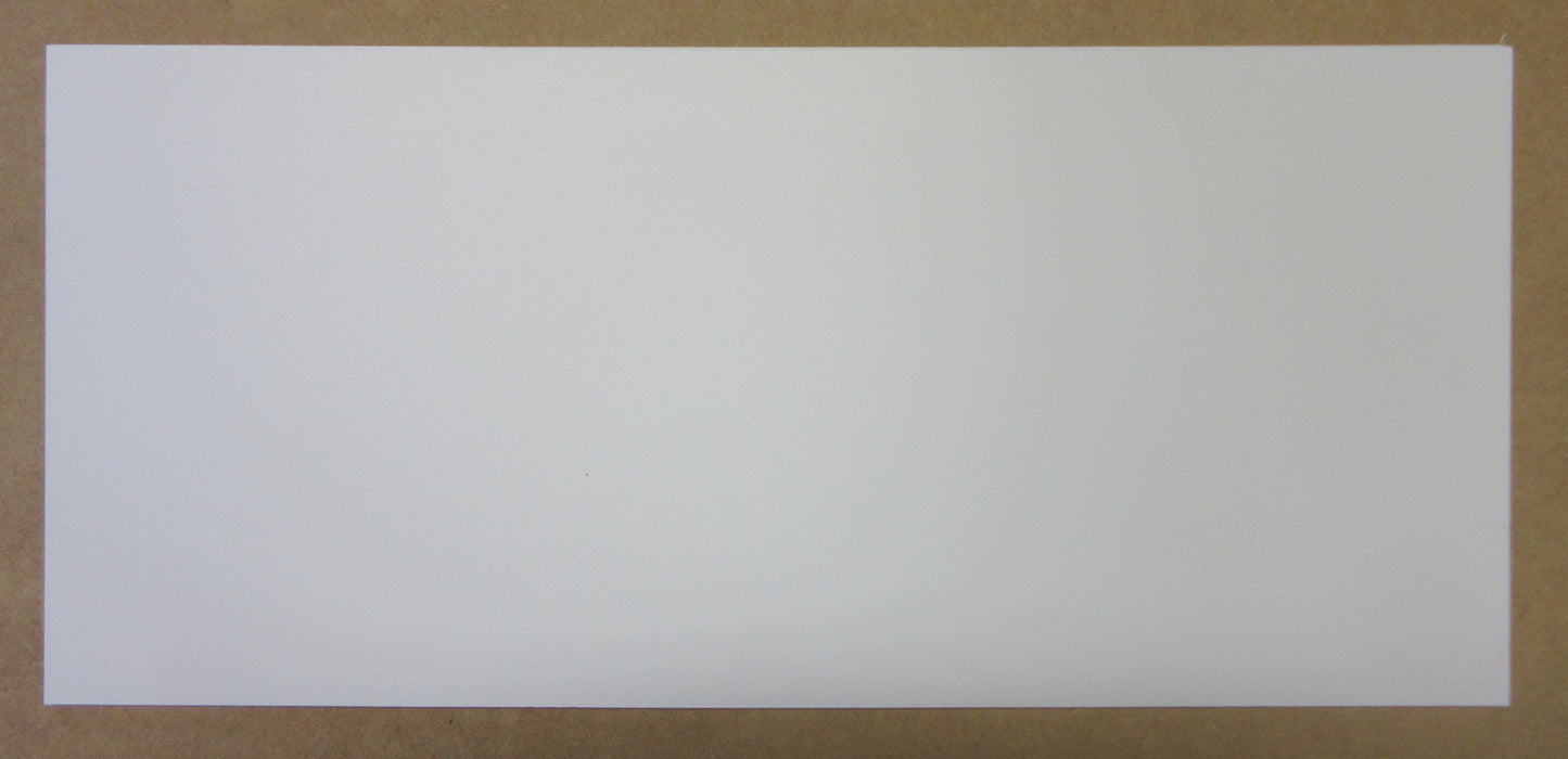 PVC Hartschaumplatte 6mm Zuschnitt weiß 500 x 241mm - Kunststoff Platte