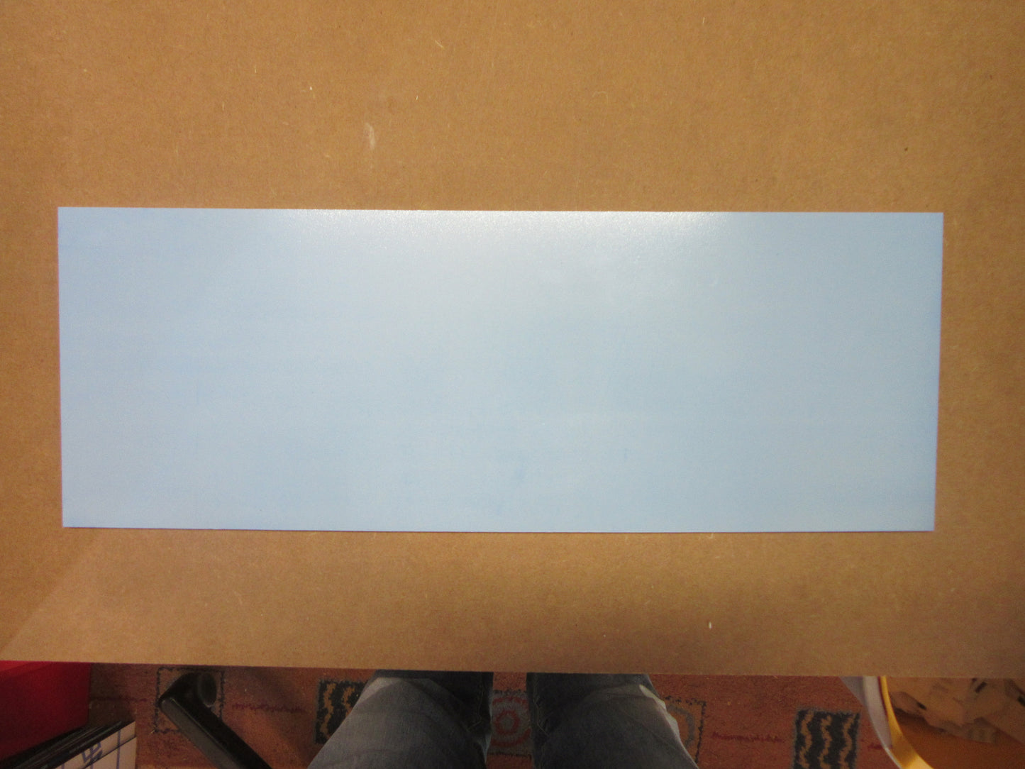 PVC Hartschaumplatte 6mm Zuschnitt weiß 463 x 168mm Kunststoff Platte