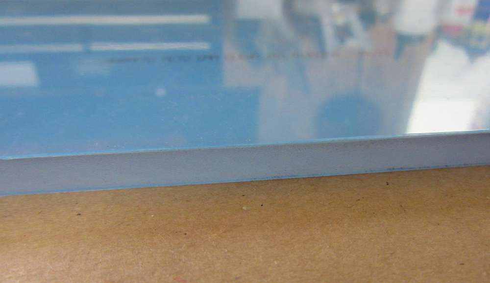 PETG-Platte 6mm Zuschnitt 1014 x 428mm Kunststoffglas, transparent