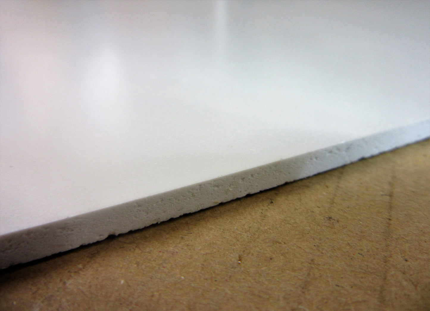 PVC Hartschaumplatte 5mm Zuschnitt weiß 800 x 237mm - KömaPrint® Kunststoffplatte