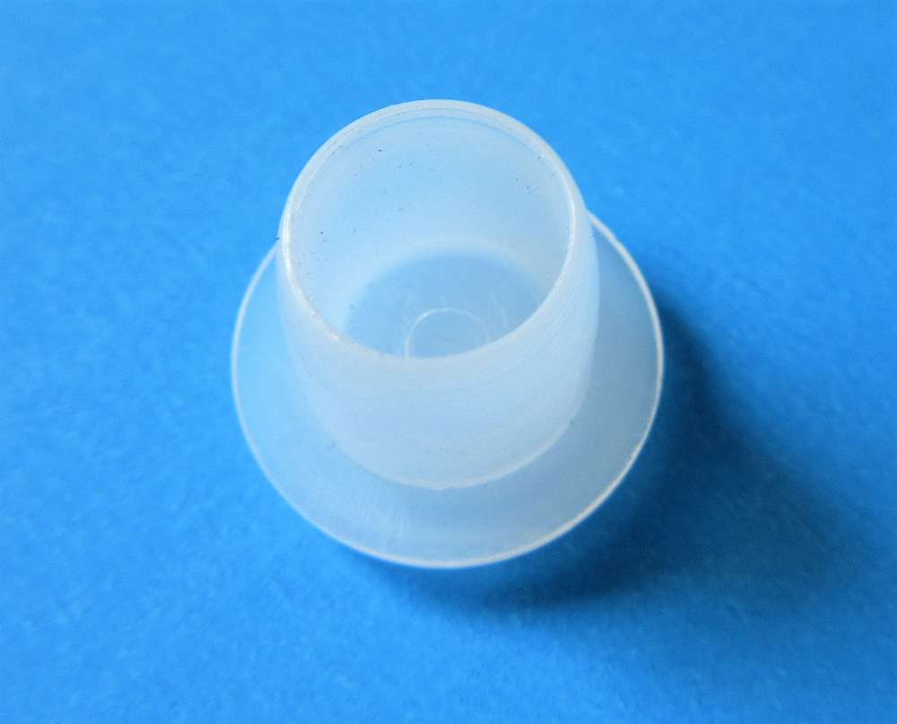 100 Stück Blindstopfen KB10 10mm Natur Kunststoff - Kopf: 15mm - Höhe: 9mm