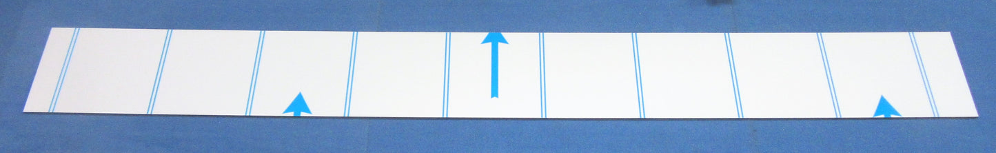 Alu-Verbundplatte 3mm weiß Zuschnitt 1250 x 140mm, Deckschicht 0,3mm DIBOND®